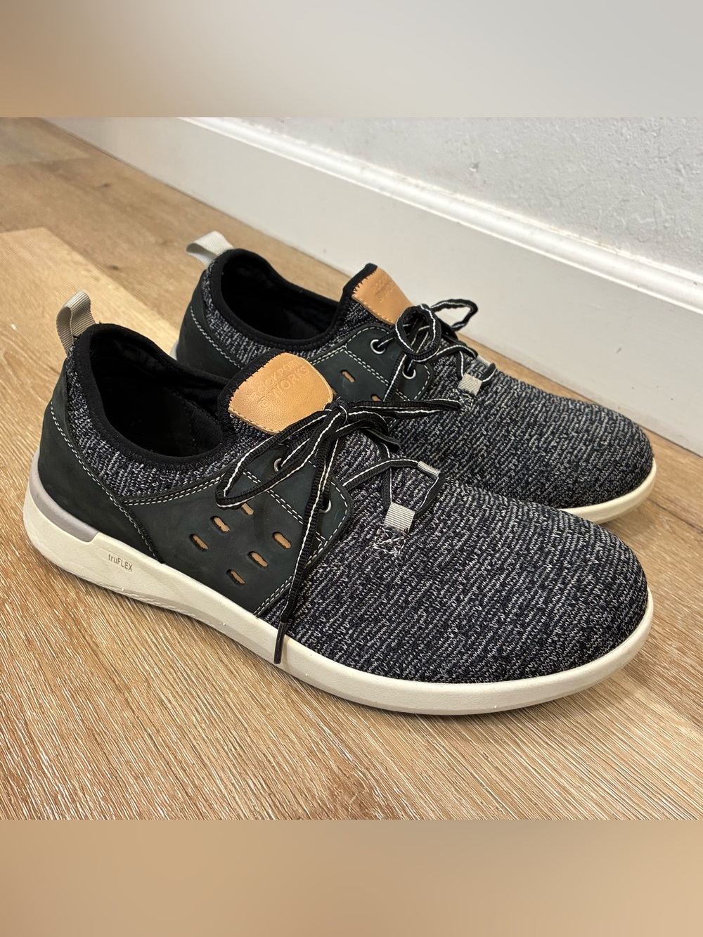 Rockport Works Truflex Composite Toe Work Shoes Gray Men’s 10 W